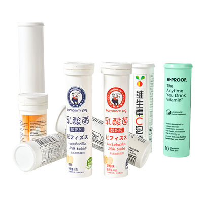 Multivitamin Vitamin C Private Label PP Effervescent Tablet Tube Bottle Lid As Picture