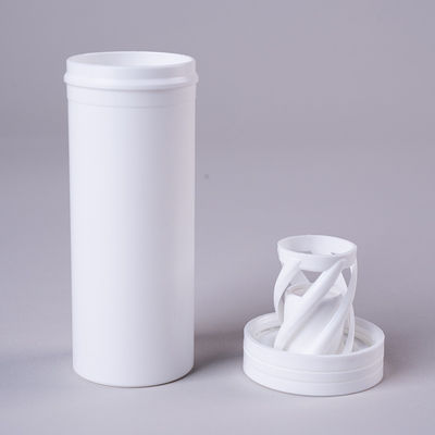 2024 PP Material Offset Printing Effervescent Tablets Bottle with Desiccant Flip Cover