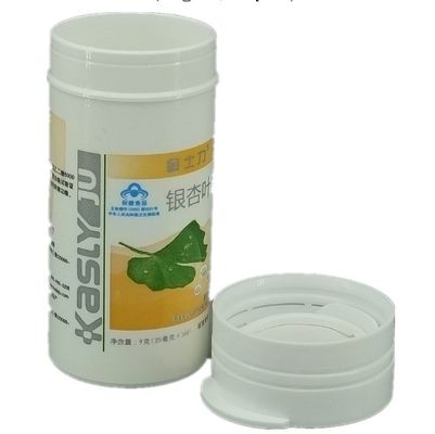 Customized Color Effervescent Tablet Flip-top Tube with Desiccant and Food Grade Plastic