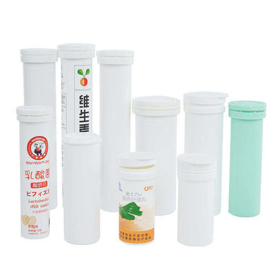 Customized PP Free Sample Plastic Vitamin Empty Effervescent Tablet Tube with Cap