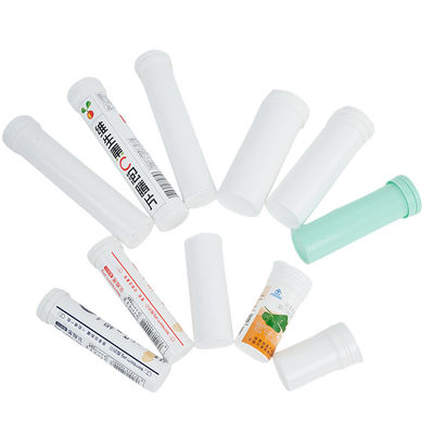 2024 White Optional Straight PP Effervescent Tablet Vitamin C Plastic Tubes with Lid